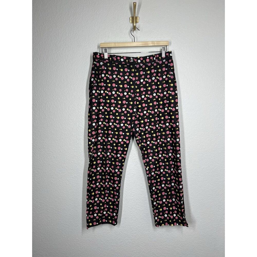 Bettie Page By Tatyana Polka Dot Pin Up Pants Size XXL Crop High Rise
